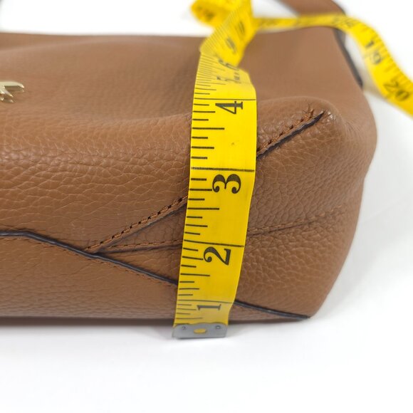 MICHAEL KORS SMALL TOP ZIP SMALL CROSSBODY BAG IN TAN BROWN PEBBLED LEATHER *VGC - Picture 16 of 16